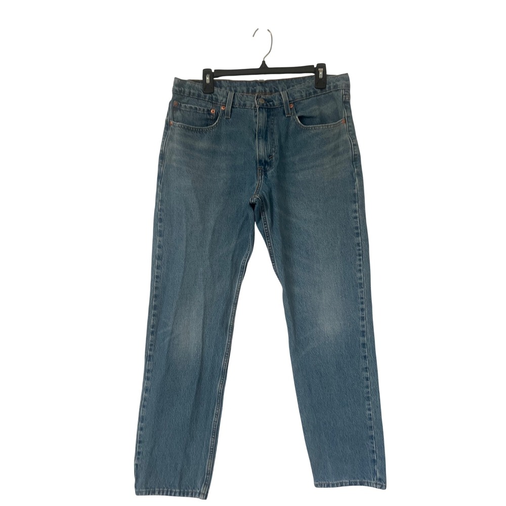 Levi's 502 Taper Fit Jeans Blue Medium Wash Denim Mens 34x32 Casual Pants